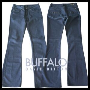 Buffalo David Bitton Dark Blue MEGA Regular Rise Bootcut Stretch Jeans (27x32)